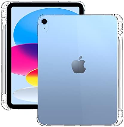 הנולוגיה לאייפד דור העשירי מארז ברור, [הגנה על ציון צבאי] [לא מצהיב] מארז טלפון אטום הלם עבור אפל iPad 10
